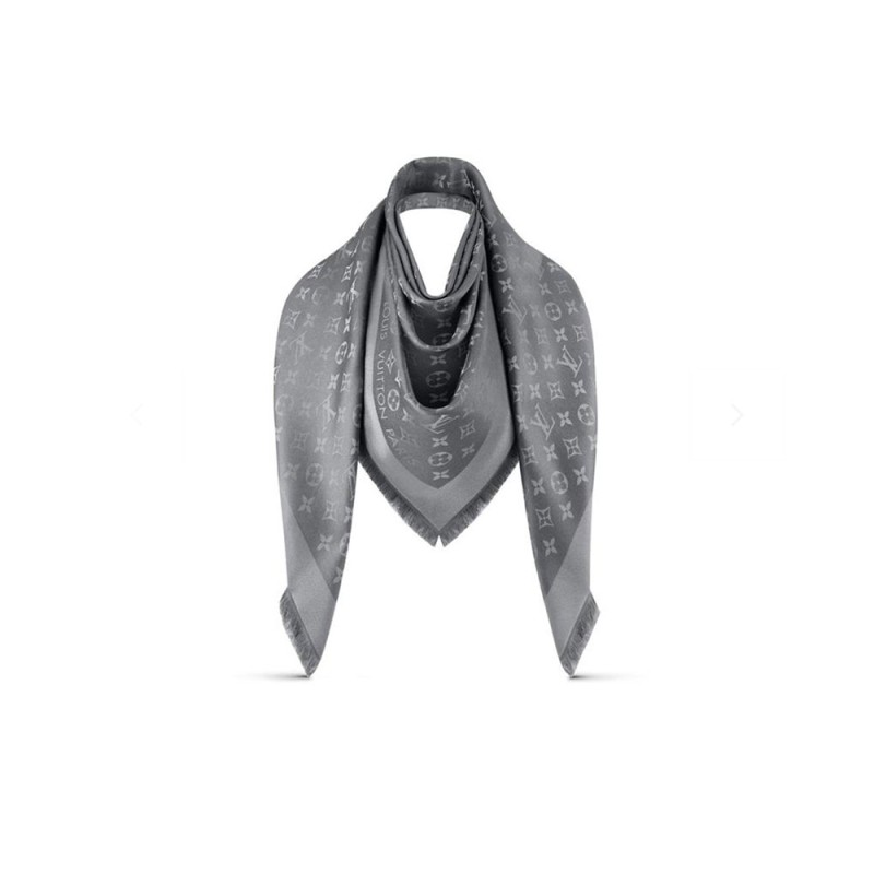 Shine Grey Monogram Shawl Shine Grey Monogram Shawl