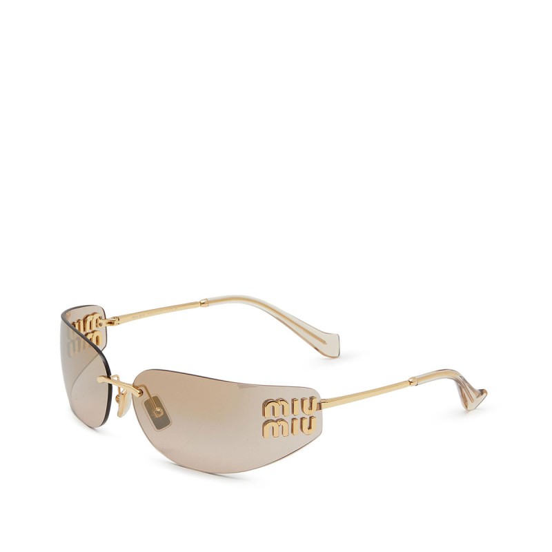 MIU MIU Metal Rectangle Sunglasses MIU MIU Metal Rectangle Sunglasses
