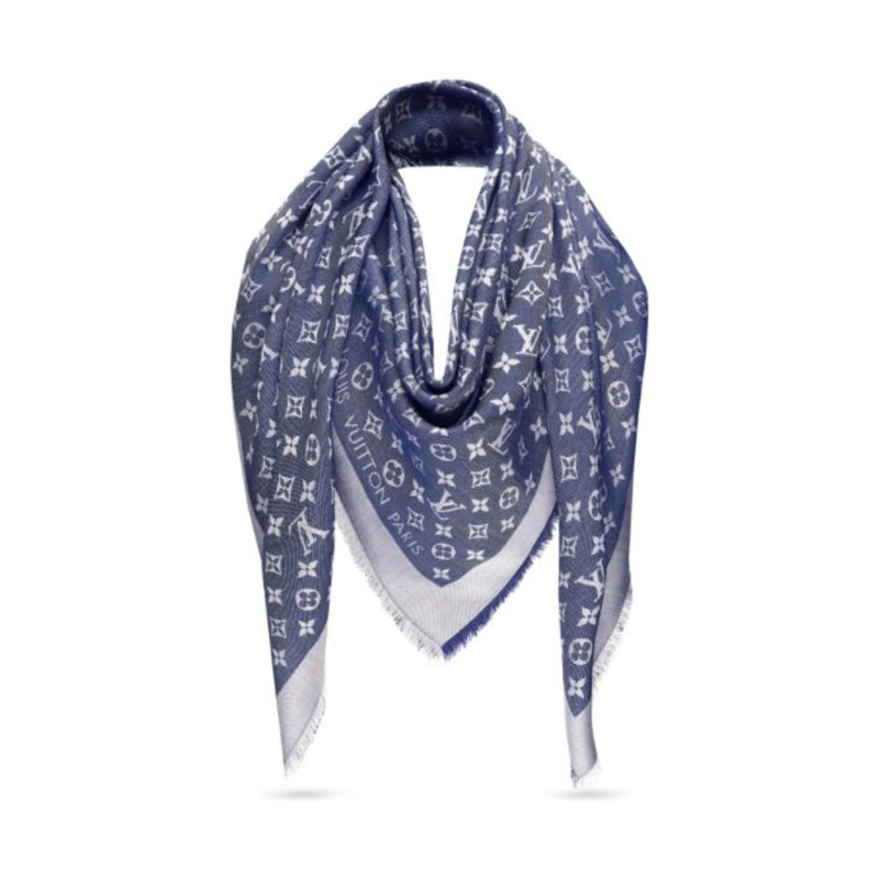 Monogram Shawl blue Monogram Shawl blue