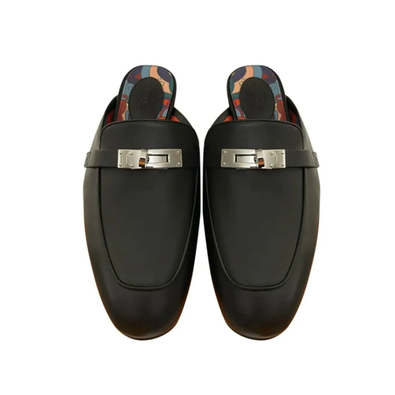 OZ Calfskin Leather Mules OZ Calfskin Leather Mules