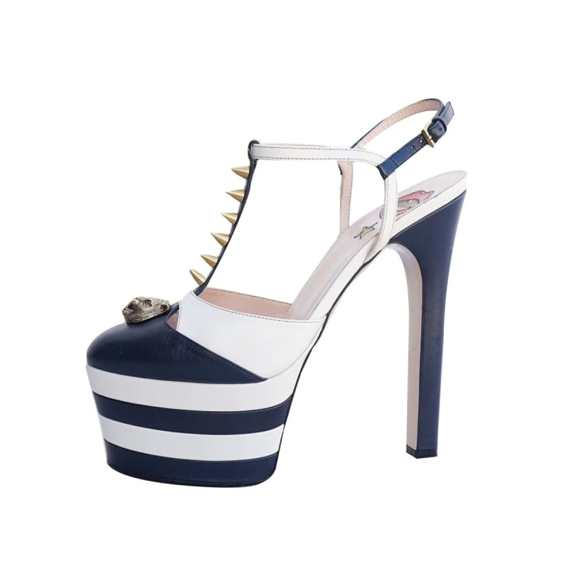 Studded Striped Platform Studded Striped Platform