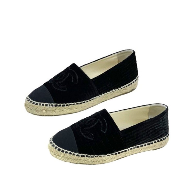 Velvet Espadrilles in Black Velvet Espadrilles in Black