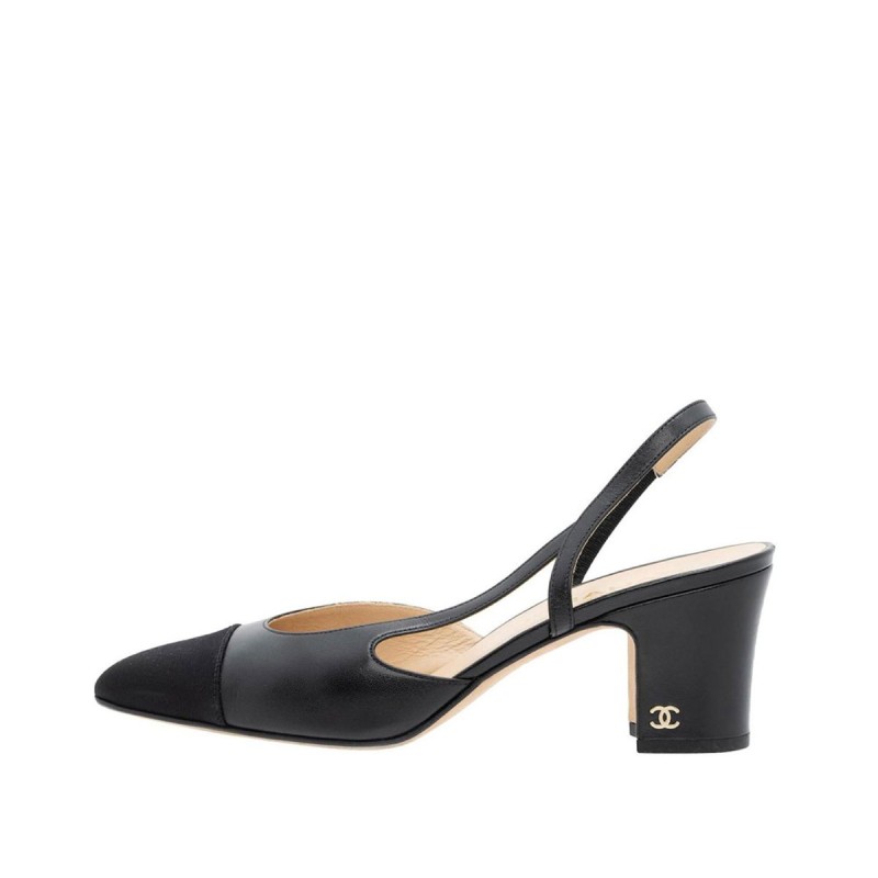Leather CC Cap Toe Slingback Sandals Leather CC Cap Toe Slingback Sandals