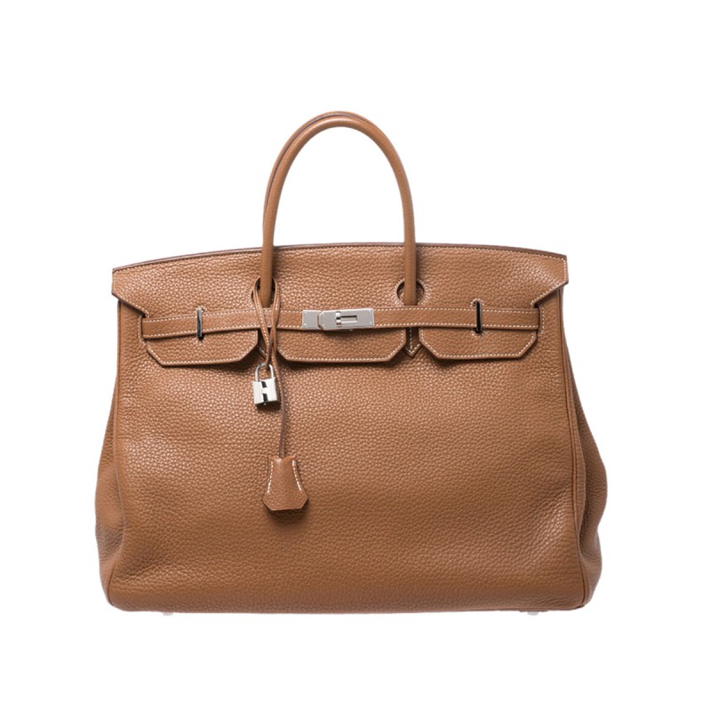 Birkin 40 in Gold Clemence Leather Birkin 40 in Gold Clemence Leather