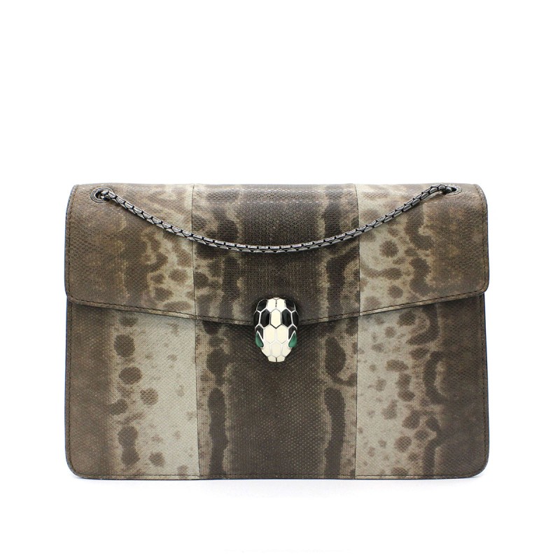 Serpenti Forever Flap Bag with Bulgari Mirror Serpenti Forever Flap Bag with Bulgari Mirror
