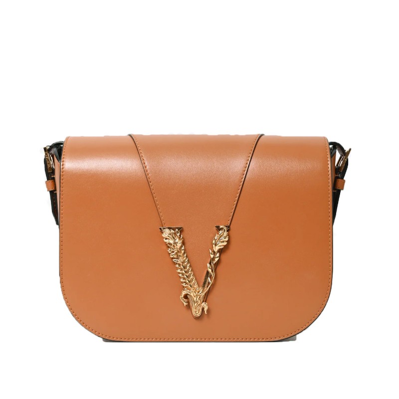 Versace Brown Leather Shoulder Bag Versace Brown Leather Shoulder Bag