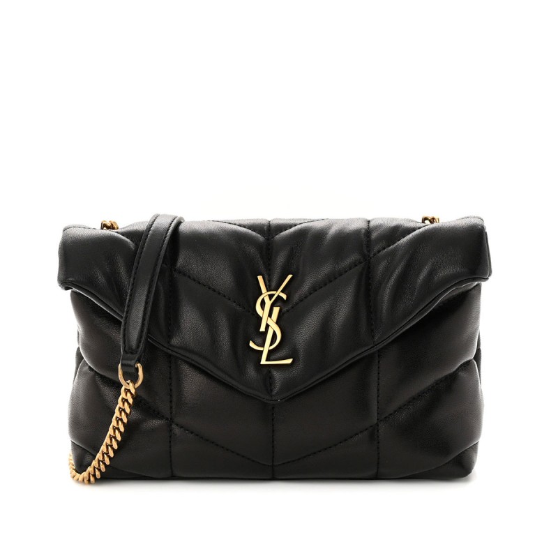 YSL Loulou Puffer Bag with Gold Hardware YSL Loulou Puffer Bag with Gold Hardware