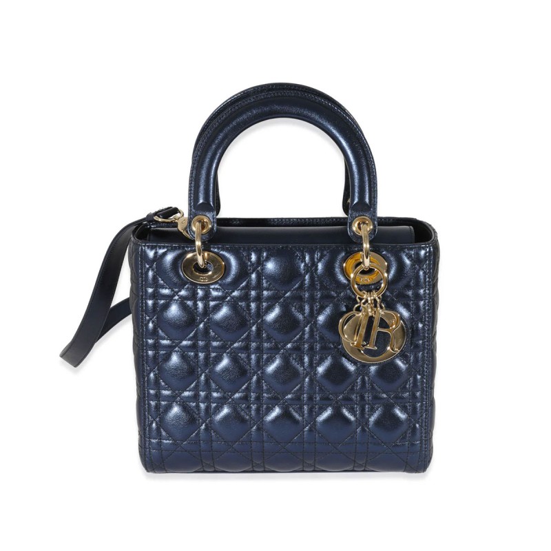 Lady Dior in Dark Blue & Gold Hardware Lady Dior in Dark Blue & Gold Hardware