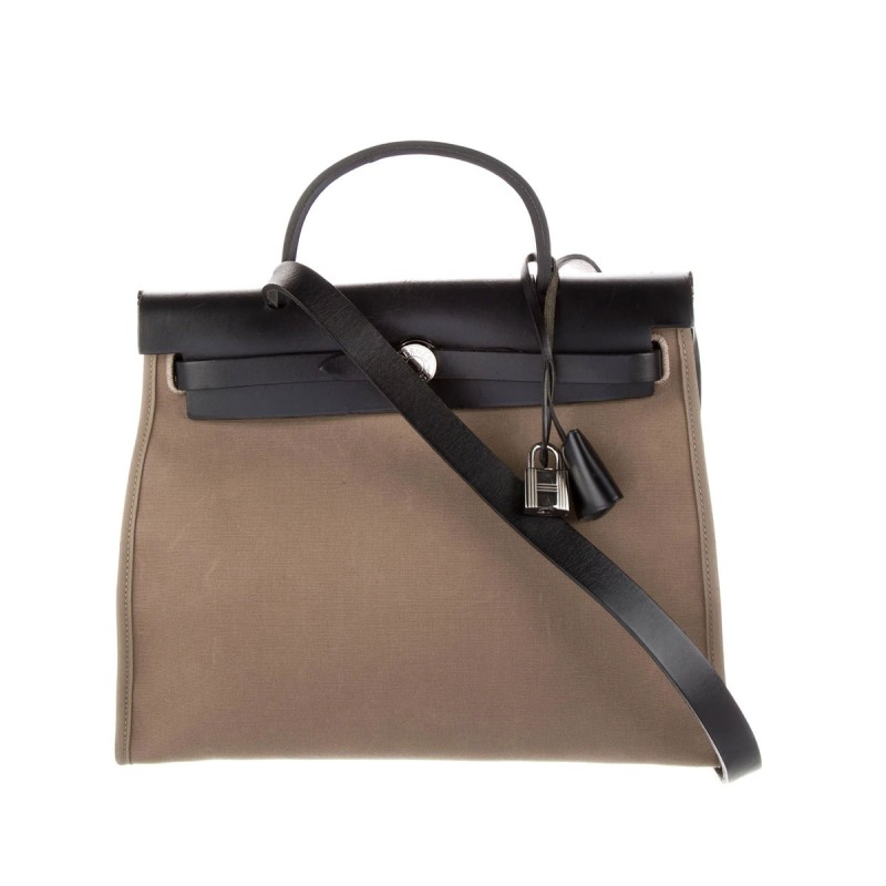 31 in Khaki & Black Leather Palladium 31 in Khaki & Black Leather Palladium